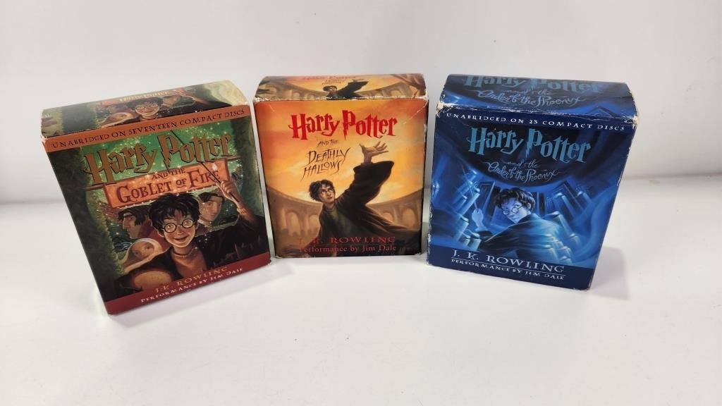 (3) Harry Potter Books on CD, all CDs are there &