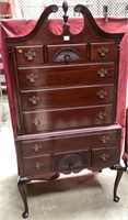 Gorgeous Vintage Mahogany Chest On Chest