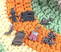 Vintage Sterling Silver Charms Lot - Beau, Diploma