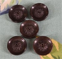 Set Of 5 Brevete Paris Back Buttons