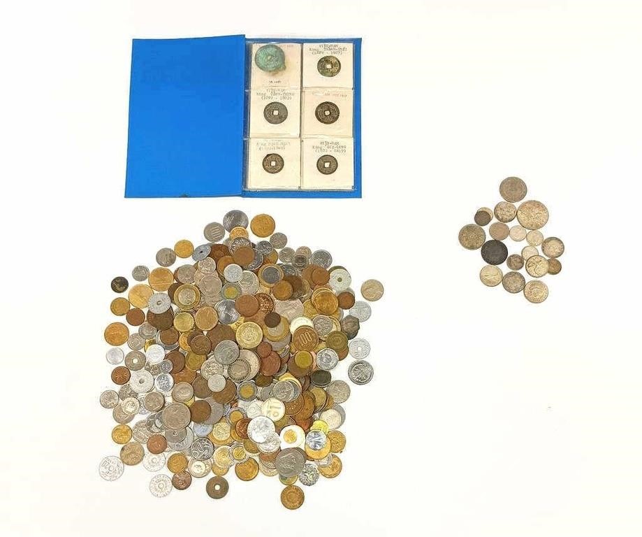 Collection of Foreign Coins Including Silver