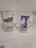 Beer Mugs, Glass Goblet and other designed mugs an