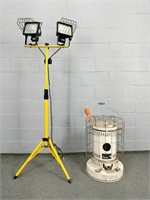 Two Head Work Light And Kerosene Heater