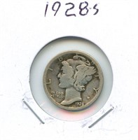 1928-S Mercury Silver Dime