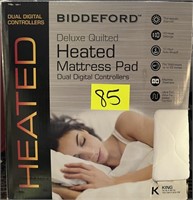 biddeford king heated mattress pad