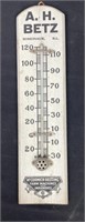 A.H. Betz wood thermometer 12” long