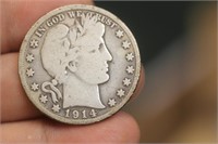 1914-S Barber Half Dollar