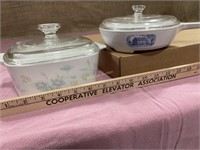 Pyrex covered casseroles