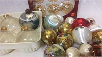 Lot of vintage Christmas ball ornaments