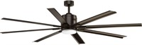 72-Inch 8-Blade Bronze Modern Ceiling Fan