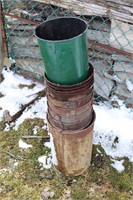 Stack of sap buckets