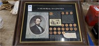 A memorial to Lincoln pennies