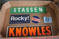 Political Advertising Stickers – Stassen / Rocky /