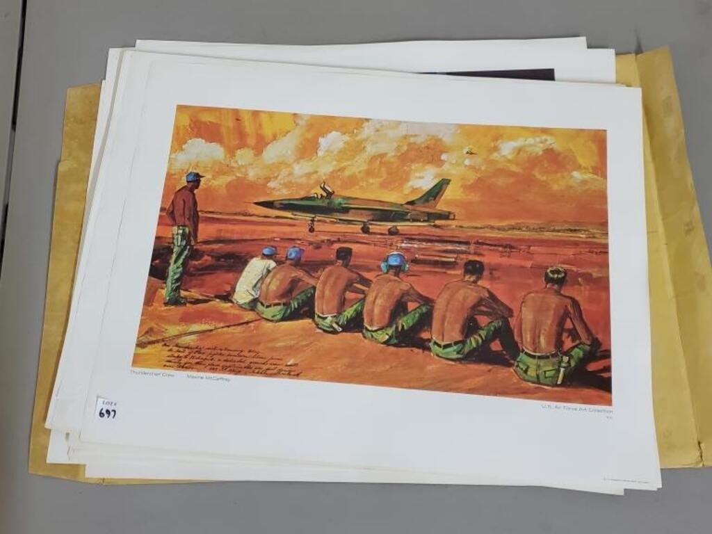 Lot of Vintage USAF Vietnam Era Prints