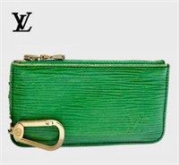 LOUIS VUITTON Epi Pochette Cles Coin Purse Green