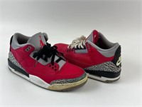 Air Jordan 3 Retro SE Fire Red Cement Shoes Sz 8