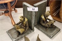 PAIR OF HEAVY MONKEY BOOKENDS