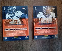 Vintage lot of two Broncos football  card, 2014