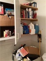 Contents of cabinets & sink in laundry room