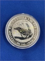 1992 1 OZ SILVER KOOKABURRA