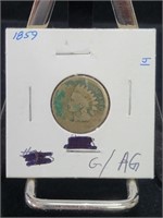 1859 INDIAN CENT COPPER NICKEL