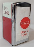 Retro Coca Cola 7" Napkin Holder With Napkins