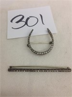 2 Sterling Pins