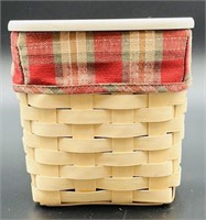 Longaberger White Tissue Basket