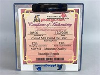 MWMT Authenticated Ty Ronald McDonald the Bear