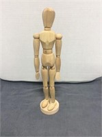 Wooden Figure In Box, 13 In. Tall