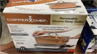 Copper Chef removable electric deep skillet b