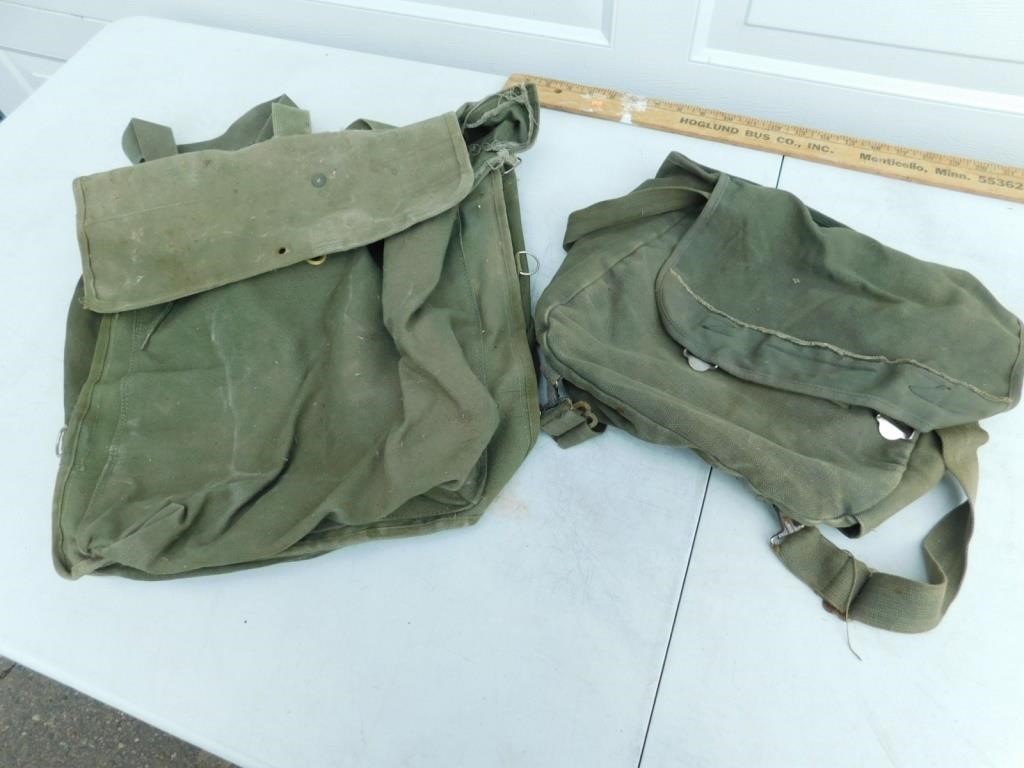 Two vintage backpacks.