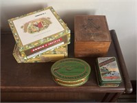 Cigar Boxes and Tins