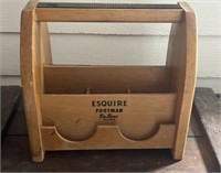 Vintage Esquire Footman Shoe Shine Box