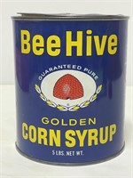 Bee Hive Golden Corn Syrup 5 lbs tin.