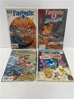 Collection of four Fantastic Four Comic Books.