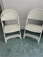 Wicker Folding Chairs