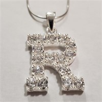 $180 Silver CZ Necklace