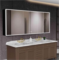 Medicine Cabinet with Mirror, 60”Wx36”H