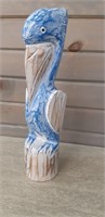 Carved Pelican, signed