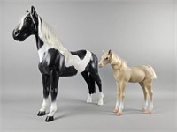 2 Vintage Out Generation By Battat Toy Horses