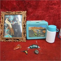 Vintage hand buzzer, cap gun, lunch box & more.