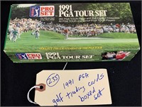 1991 PGA golf tour trading cards set in orig box