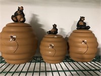 Bear Form Canister Set