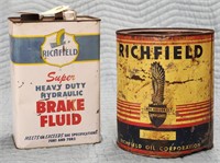 (2) Vintage "Richfield" Cans