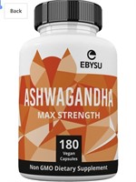 EBYSU Ashwagandha Capsules - 180 Count - 1300mg