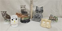 Owl Decor & Mug - Lefton, Homco, & Unmarked