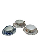 A Nice Trio Of Tea Cups and Saucers