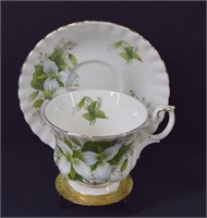 Royal Albert "Trillium" Tea Cup & Saucer