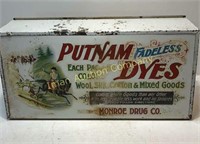 Putnam Dyes Metal Display Cabinet